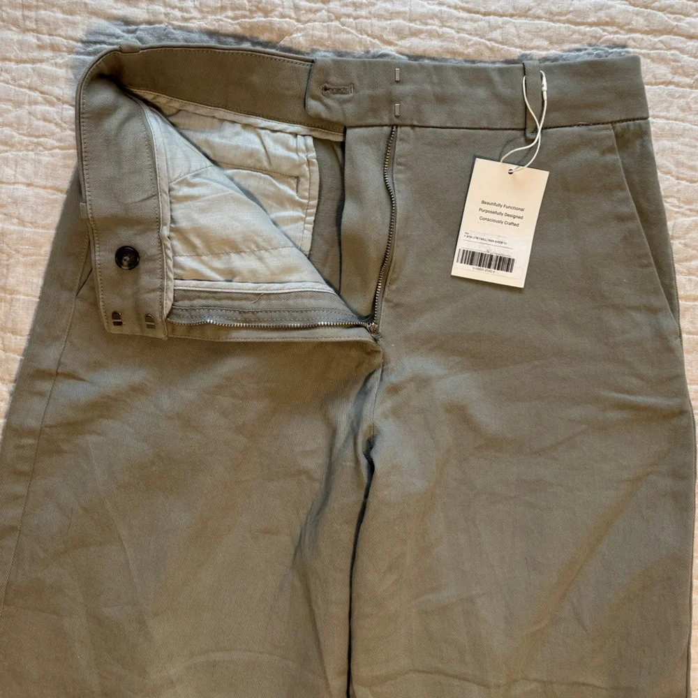 Everlane Olive Wide Leg Pants - Picture 6 of 8